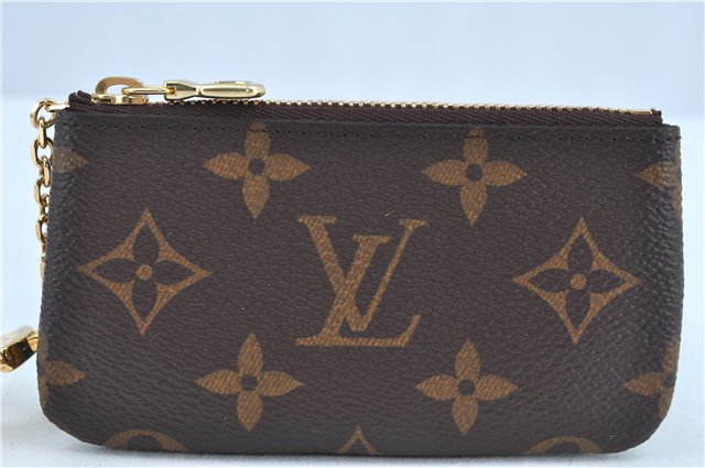 Authentic Louis Vuitton Monogram Pochette Cles Coin Purse Case M62650 Box J7751