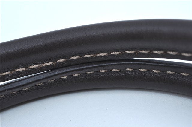 Authentic GUCCI GG Crystal Shoulder Hand Tote Bag PVC Leather 223964 Brown J7766