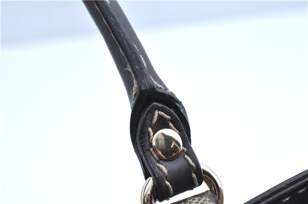 Authentic GUCCI GG Crystal Shoulder Hand Tote Bag PVC Leather 223964 Brown J7766