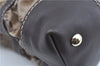 Authentic GUCCI GG Crystal Shoulder Hand Tote Bag PVC Leather 223964 Brown J7766