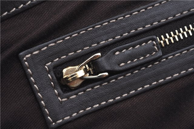 Authentic GUCCI GG Crystal Shoulder Hand Tote Bag PVC Leather 223964 Brown J7766