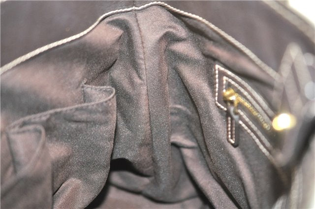 Authentic GUCCI GG Crystal Shoulder Hand Tote Bag PVC Leather 223964 Brown J7766