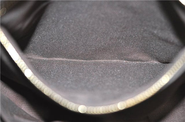 Authentic GUCCI GG Crystal Shoulder Hand Tote Bag PVC Leather 223964 Brown J7766