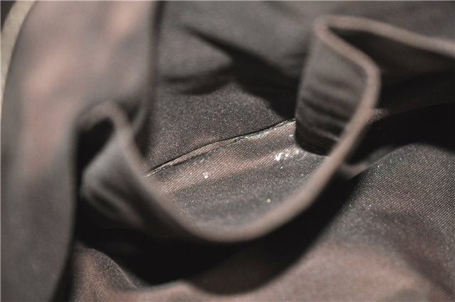 Authentic GUCCI GG Crystal Shoulder Hand Tote Bag PVC Leather 223964 Brown J7766