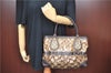 Authentic GUCCI GG Crystal Shoulder Hand Tote Bag PVC Leather 223964 Brown J7766