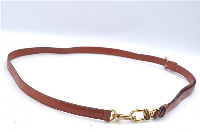 Authentic Louis Vuitton Leather Shoulder Strap Brown 40.2-47.2