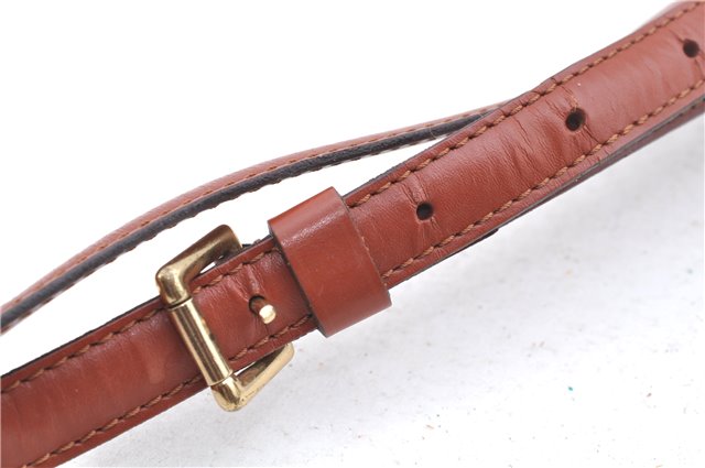 Authentic Louis Vuitton Leather Shoulder Strap Brown 40.2-47.2