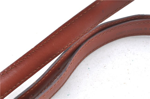 Authentic Louis Vuitton Leather Shoulder Strap Brown 40.2-47.2" LV J7773