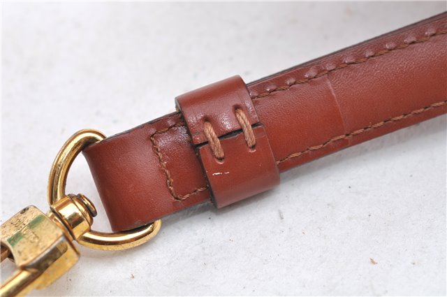 Authentic Louis Vuitton Leather Shoulder Strap Brown 40.2-47.2