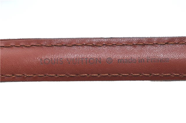 Authentic Louis Vuitton Leather Shoulder Strap Brown 40.2-47.2