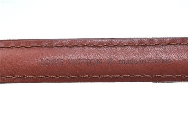 Authentic Louis Vuitton Leather Shoulder Strap Brown 40.2-47.2" LV J7773