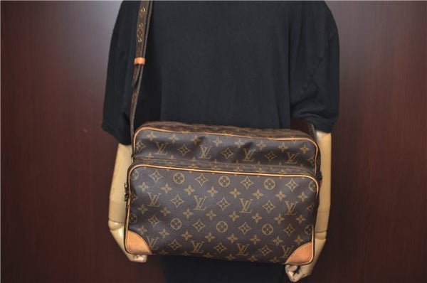Authentic Louis Vuitton Monogram Nile 34 Shoulder Cross Body Bag M45242 LV J7792