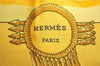 Authentic HERMES Carre 90 Scarf "Mexique" Silk Yellow J7800