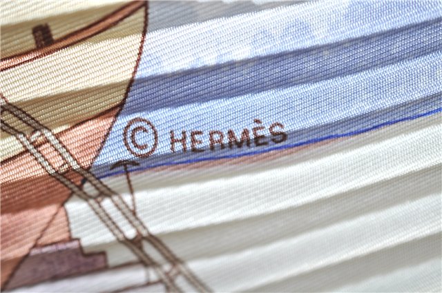 Authentic HERMES Pleats Scarf 