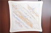 Authentic HERMES Pleats Scarf "GRONLAND" Silk Beige Ivory Box J7805