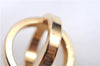 Authentic HERMES Scarf Ring Circle Design Gold Tone Box J7810