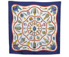 Authentic HERMES Carre 90 Scarf "Pourvu qu'on ait l'ivresse" Silk Blue J7811