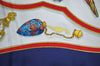 Authentic HERMES Carre 90 Scarf "Pourvu qu'on ait l'ivresse" Silk Blue J7811