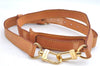 Authentic Louis Vuitton Leather Shoulder Strap Beige Size 35-42.5" LV J7812