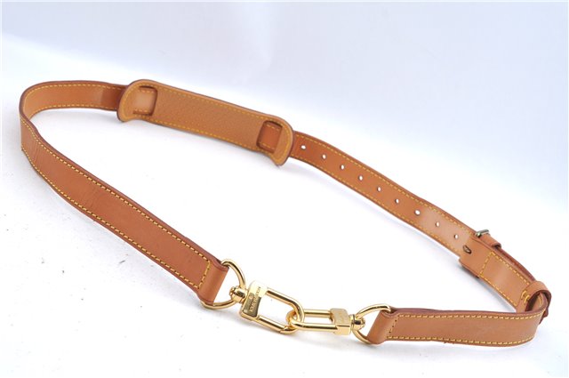 Authentic Louis Vuitton Leather Shoulder Strap Beige Size 35-42.5