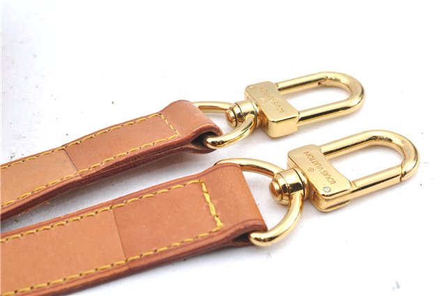 Authentic Louis Vuitton Leather Shoulder Strap Beige Size 35-42.5