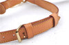 Authentic Louis Vuitton Leather Shoulder Strap Beige Size 35-42.5" LV J7812