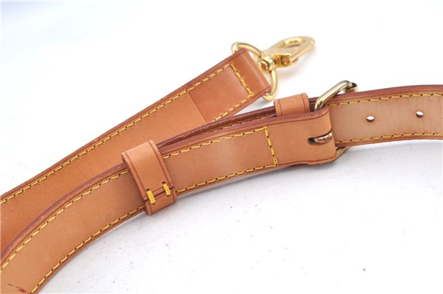 Authentic Louis Vuitton Leather Shoulder Strap Beige Size 35-42.5