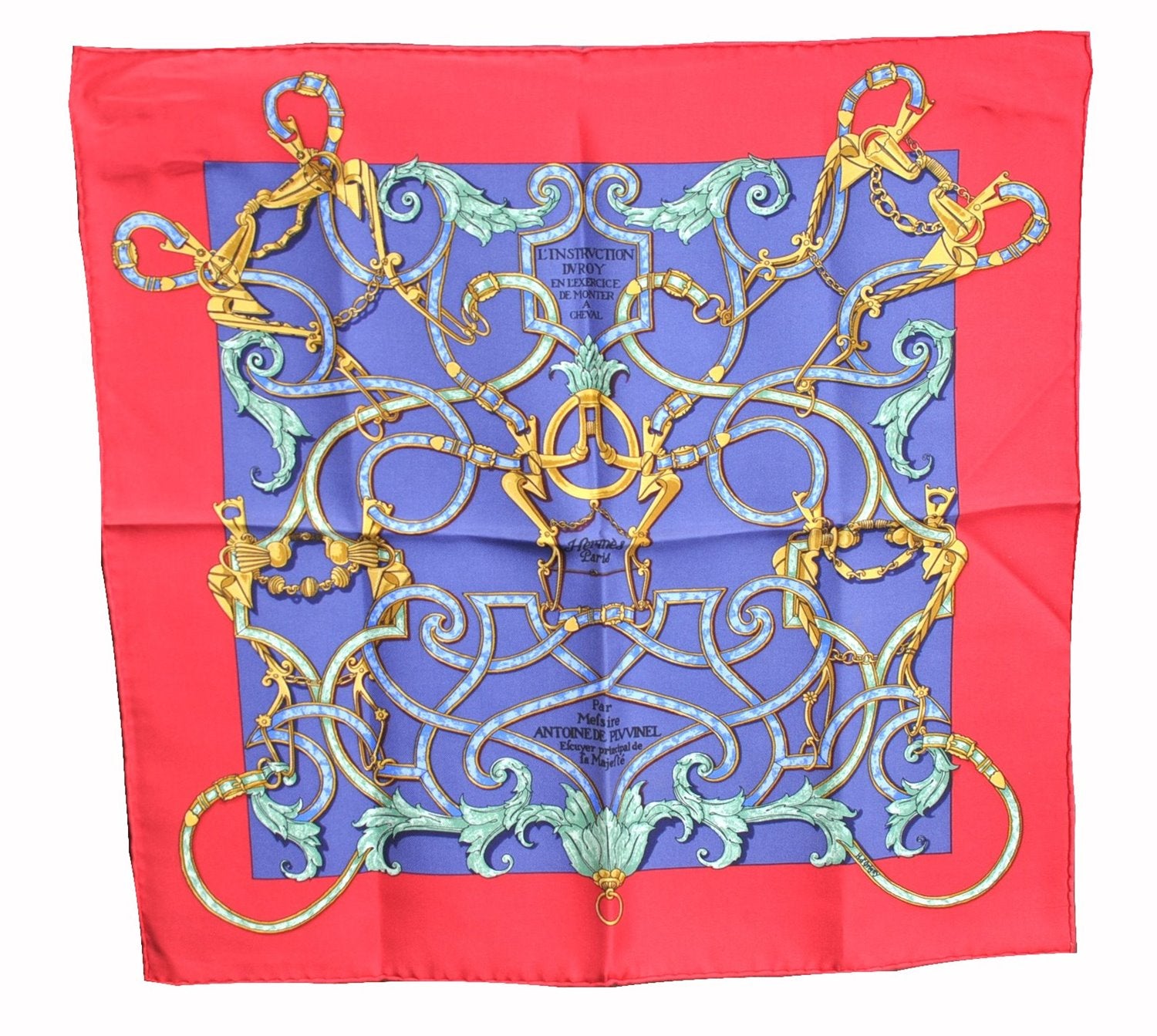 Auth HERMES Petit Carre 40 Scarf Handkerchief 