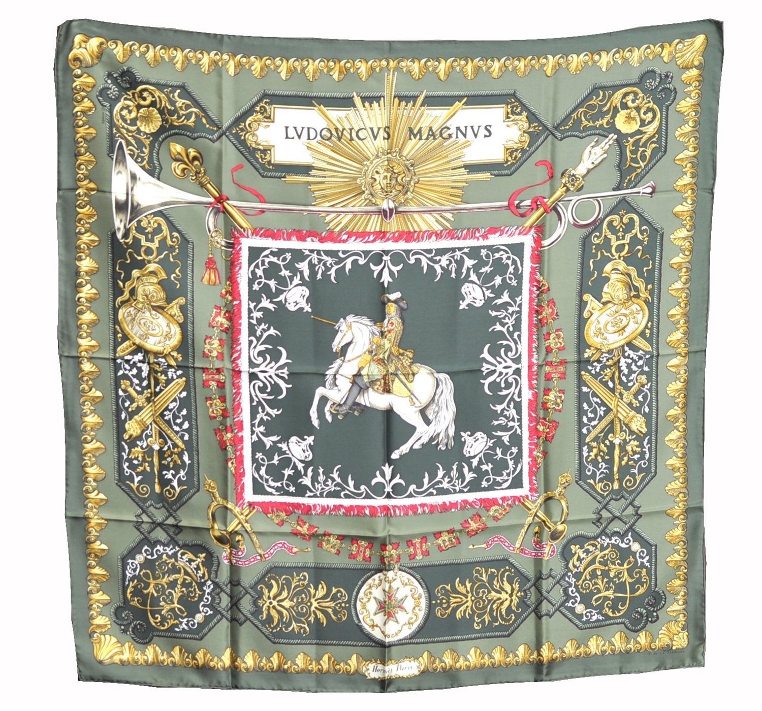 Authentic HERMES Carre 90 Scarf 