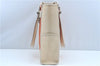 Authentic BURBERRY Vintage Canvas Leather Shoulder Tote Bag Ivory Orange J7862