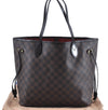Authentic Louis Vuitton Damier Neverfull MM Shoulder Tote Bag N51105 LV J7866