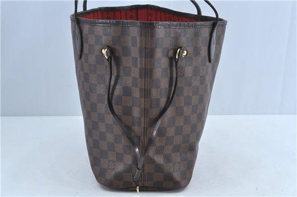 Authentic Louis Vuitton Damier Neverfull MM Shoulder Tote Bag N51105 LV J7866