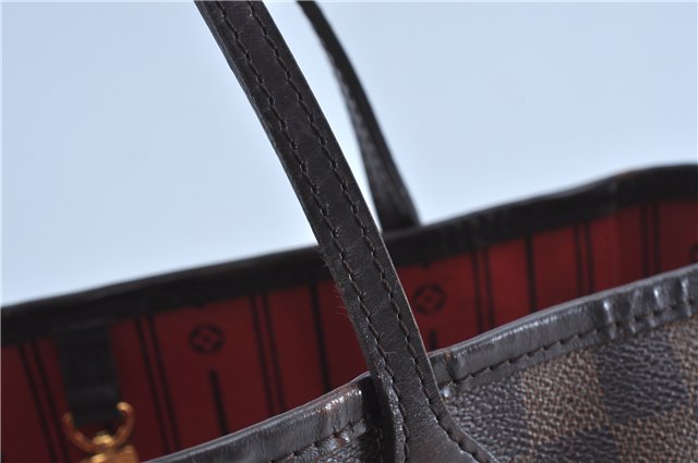 Authentic Louis Vuitton Damier Neverfull MM Shoulder Tote Bag N51105 LV J7866