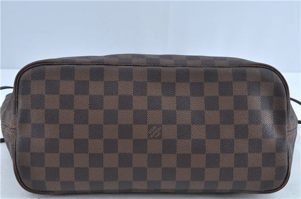 Authentic Louis Vuitton Damier Neverfull MM Shoulder Tote Bag N51105 LV J7866