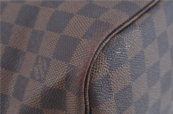Authentic Louis Vuitton Damier Neverfull MM Shoulder Tote Bag N51105 LV J7866