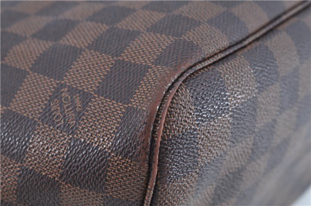 Authentic Louis Vuitton Damier Neverfull MM Shoulder Tote Bag N51105 LV J7866