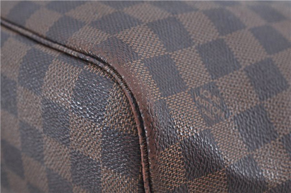 Authentic Louis Vuitton Damier Neverfull MM Shoulder Tote Bag N51105 LV J7866