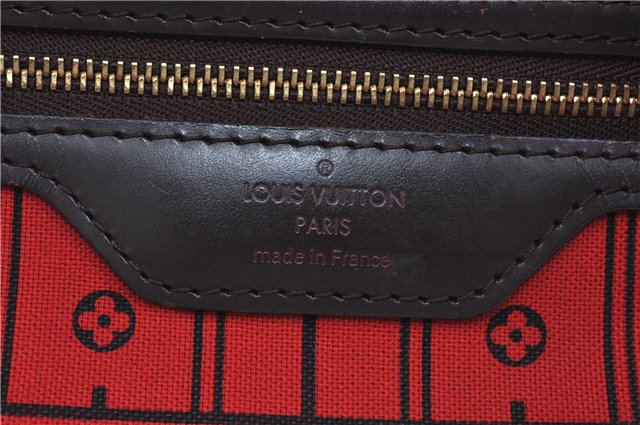 Authentic Louis Vuitton Damier Neverfull MM Shoulder Tote Bag N51105 LV J7866