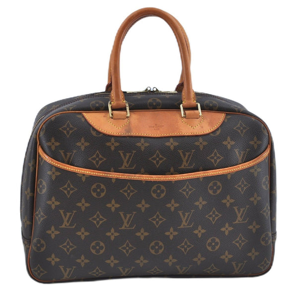 Authentic Louis Vuitton Monogram Deauville Hand Bag M47270 LV J7872
