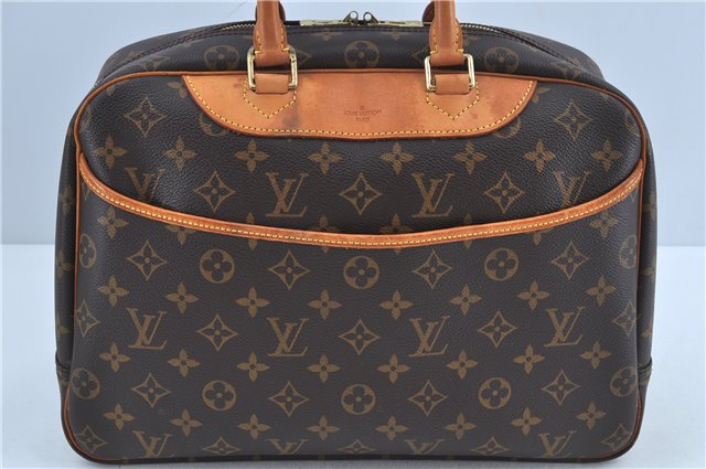 Authentic Louis Vuitton Monogram Deauville Hand Bag M47270 LV J7872