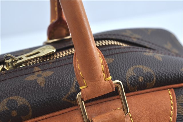 Authentic Louis Vuitton Monogram Deauville Hand Bag M47270 LV J7872