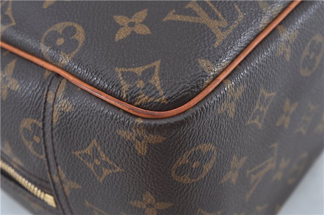 Authentic Louis Vuitton Monogram Deauville Hand Bag M47270 LV J7872