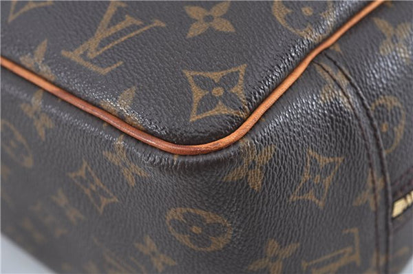 Authentic Louis Vuitton Monogram Deauville Hand Bag M47270 LV J7872