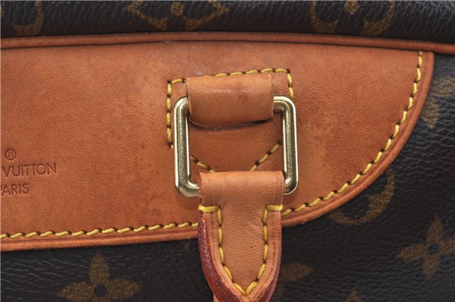 Authentic Louis Vuitton Monogram Deauville Hand Bag M47270 LV J7872