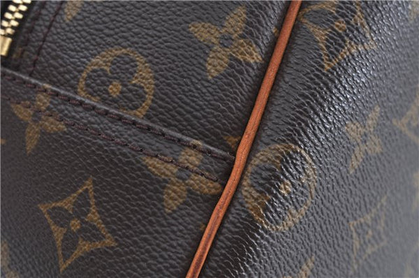 Authentic Louis Vuitton Monogram Deauville Hand Bag M47270 LV J7872