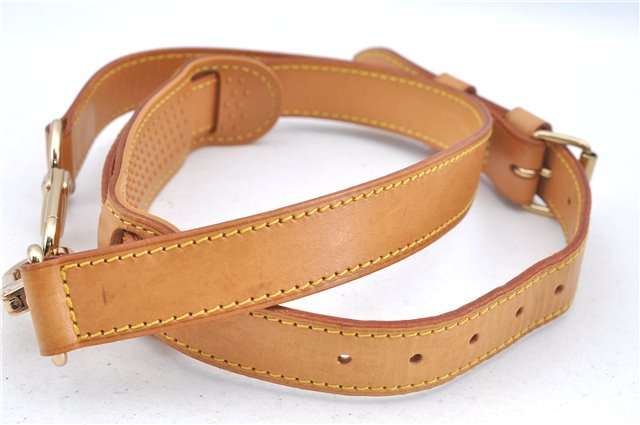 Authentic Louis Vuitton Leather Shoulder Strap Beige Size 35.2-42.1