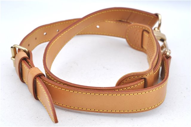 Authentic Louis Vuitton Leather Shoulder Strap Beige Size 35.2-42.1