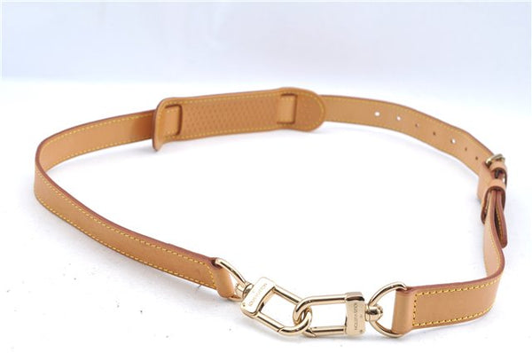 Authentic Louis Vuitton Leather Shoulder Strap Beige Size 35.2-42.1" LV J7914