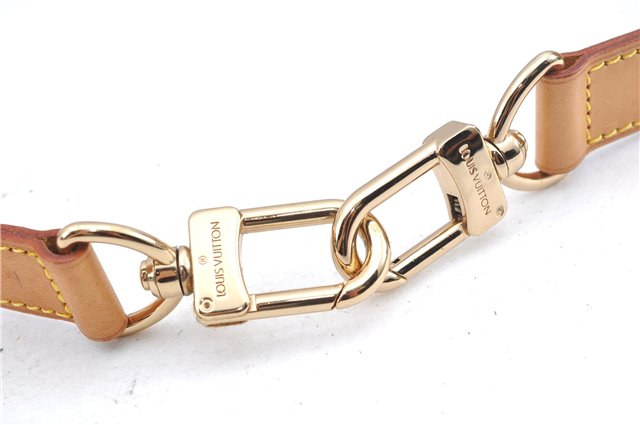 Authentic Louis Vuitton Leather Shoulder Strap Beige Size 35.2-42.1