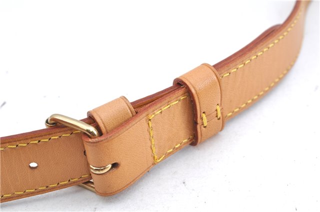 Authentic Louis Vuitton Leather Shoulder Strap Beige Size 35.2-42.1